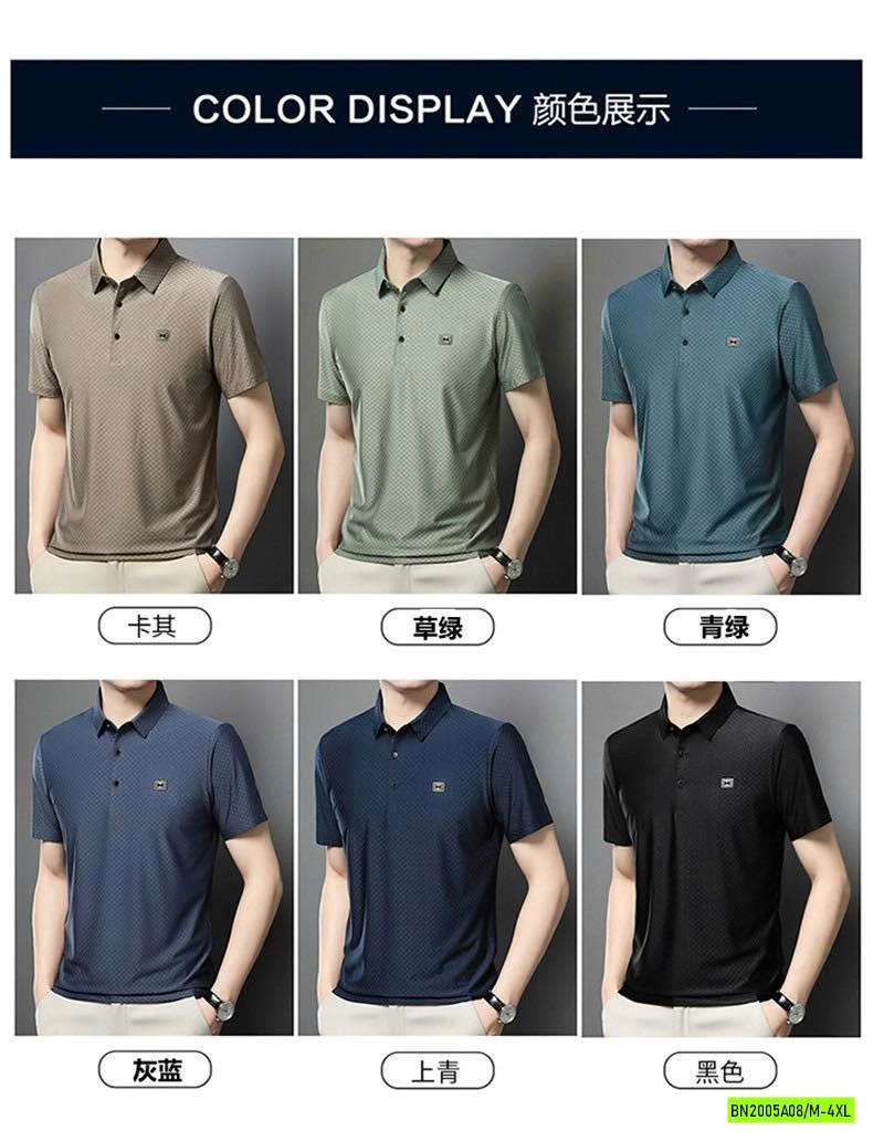 ÁO POLO TRUNG NIÊN HỌA TIẾT Ô VUÔNG