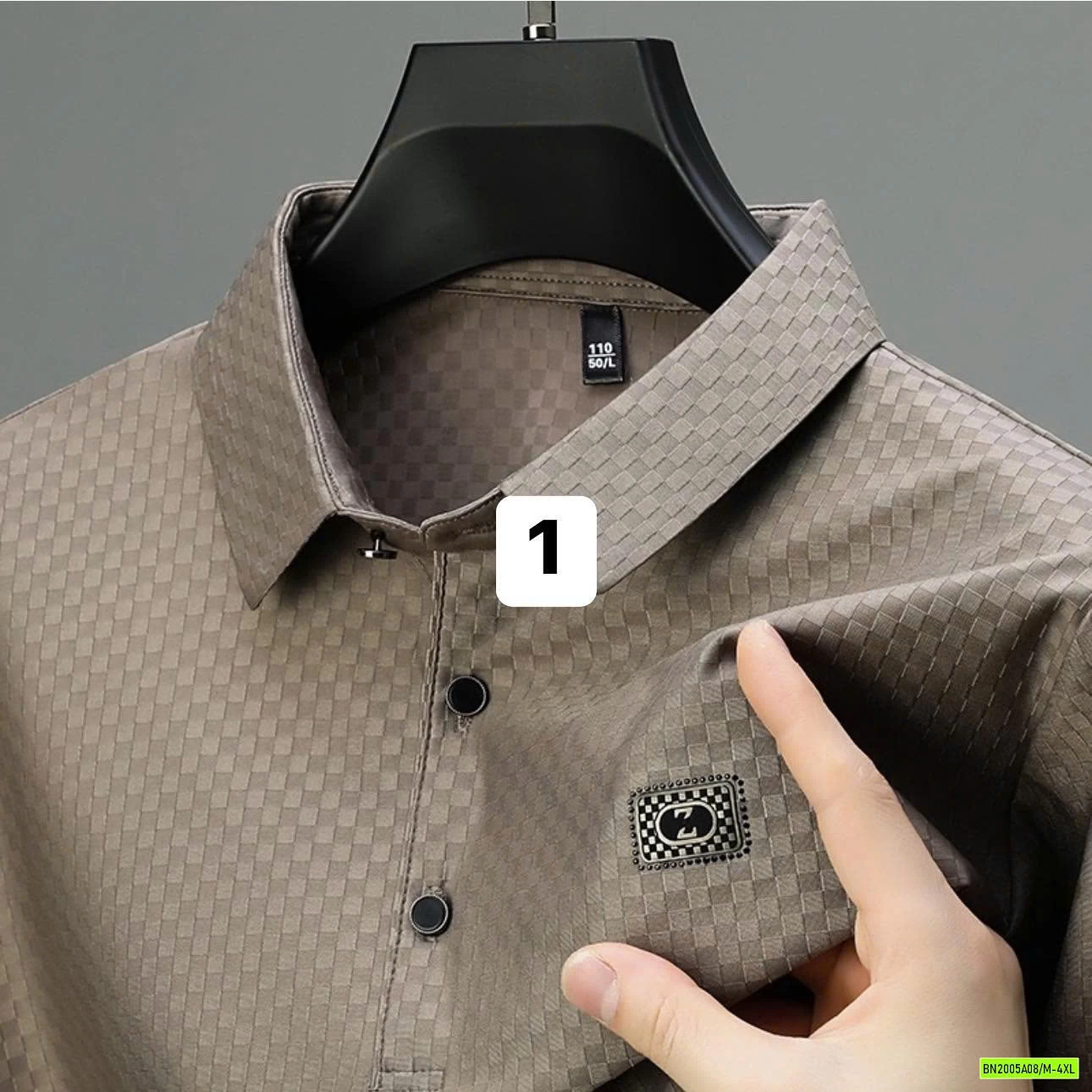 ÁO POLO TRUNG NIÊN HỌA TIẾT Ô VUÔNG