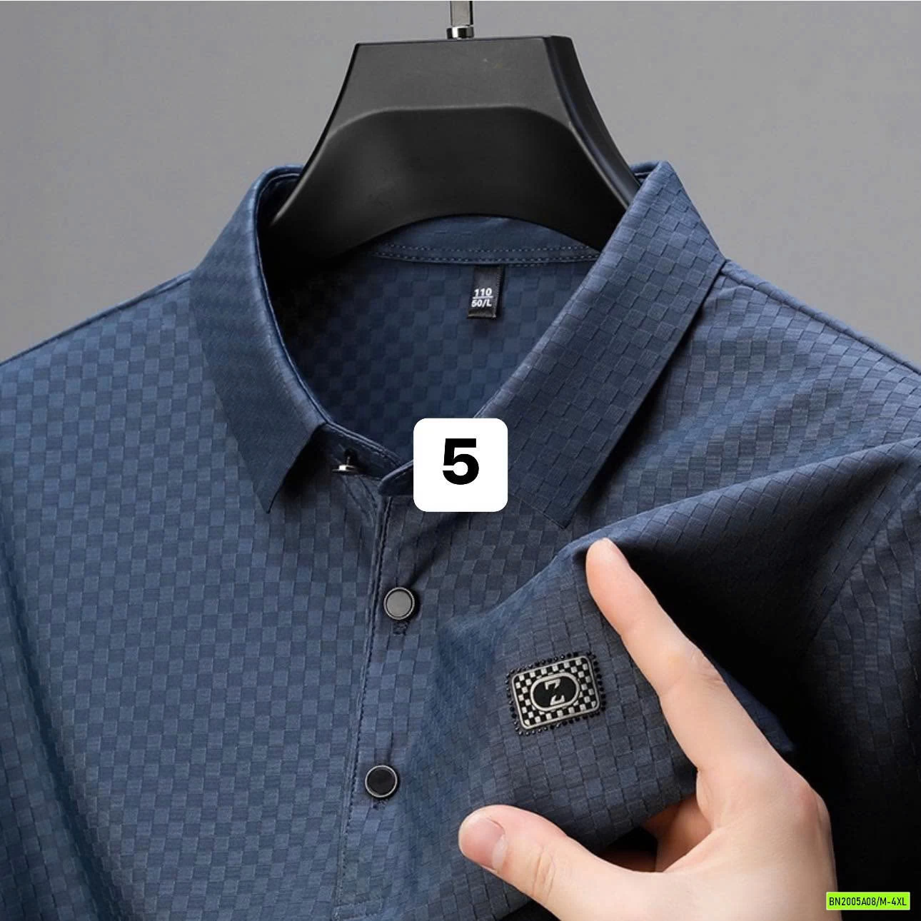 ÁO POLO TRUNG NIÊN HỌA TIẾT Ô VUÔNG