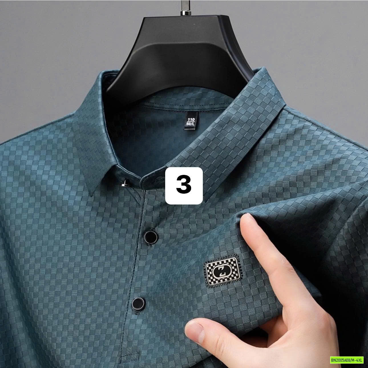 ÁO POLO TRUNG NIÊN HỌA TIẾT Ô VUÔNG