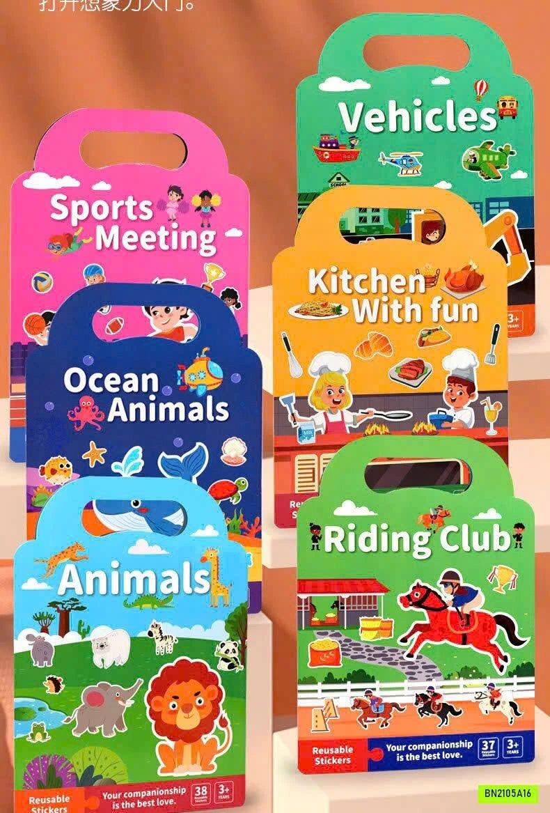 COMBO 6 QUYỂN STICKER