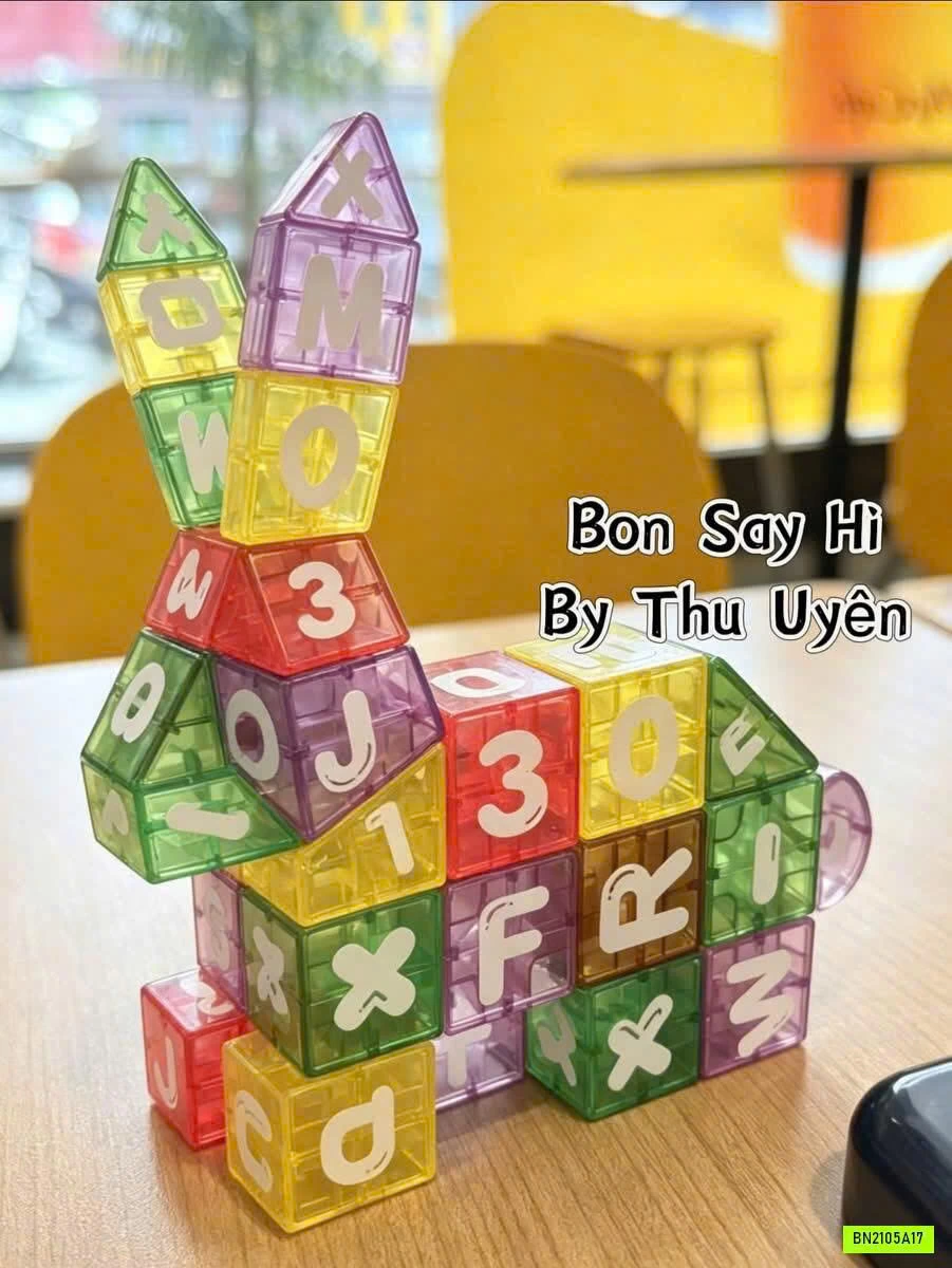 SÉT BỘ 40 NAM CHÂM KHỐI CHỮ SỐ
