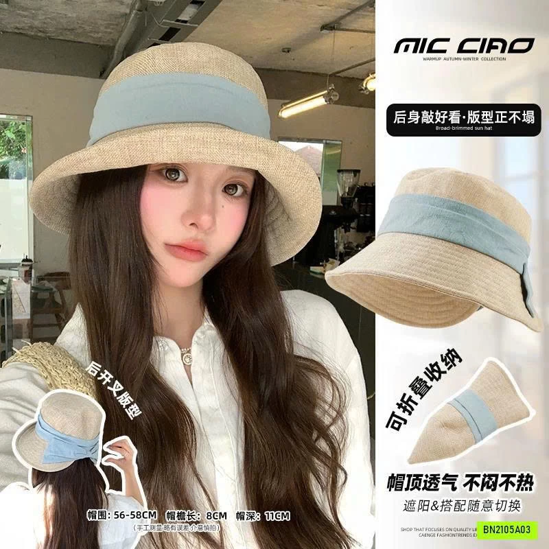 MŨ BÈO CHỐNG NẮNG PHỐI KHĂN VOAN