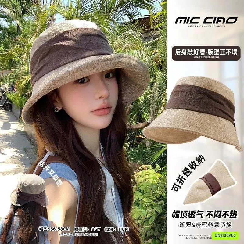 MŨ BÈO CHỐNG NẮNG PHỐI KHĂN VOAN