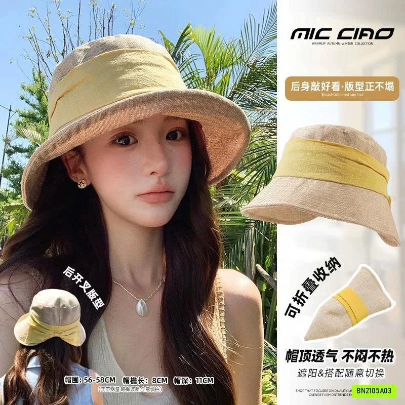MŨ BÈO CHỐNG NẮNG PHỐI KHĂN VOAN