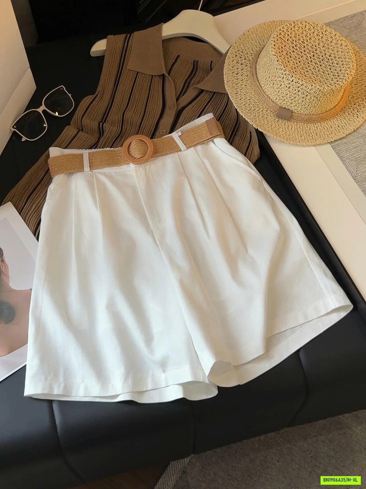 SHORT ĐŨI KÈM BELT NÂU ANNA