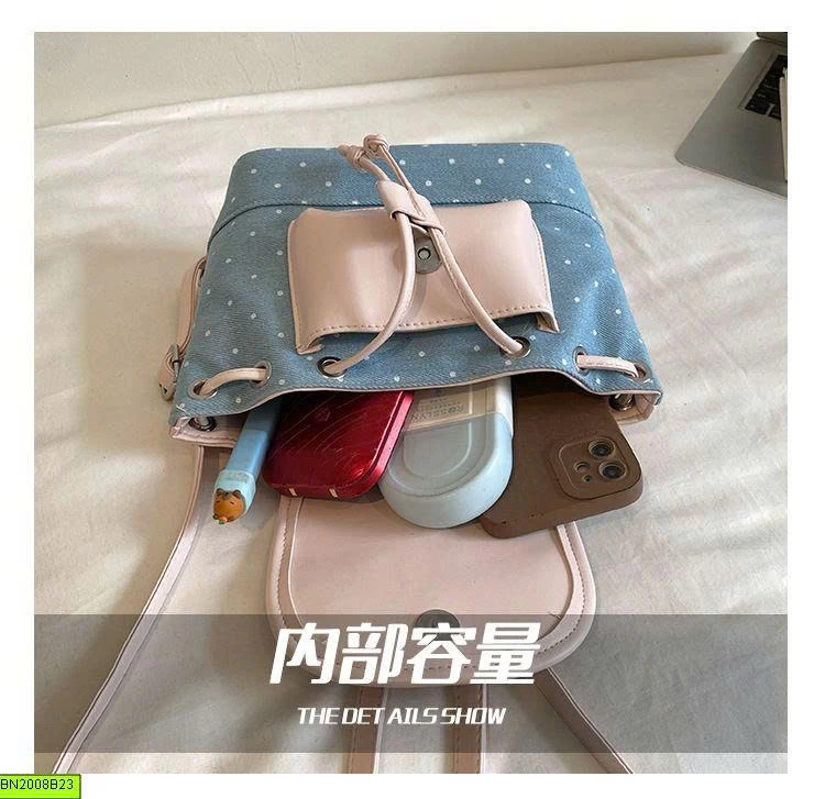 BA LÔ KITTY VẢI JEAN