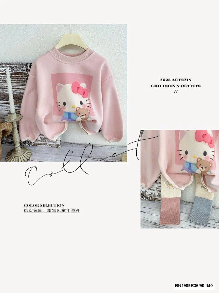 SET ÁO HELLO KITTY MIX QUẦN LEGGING