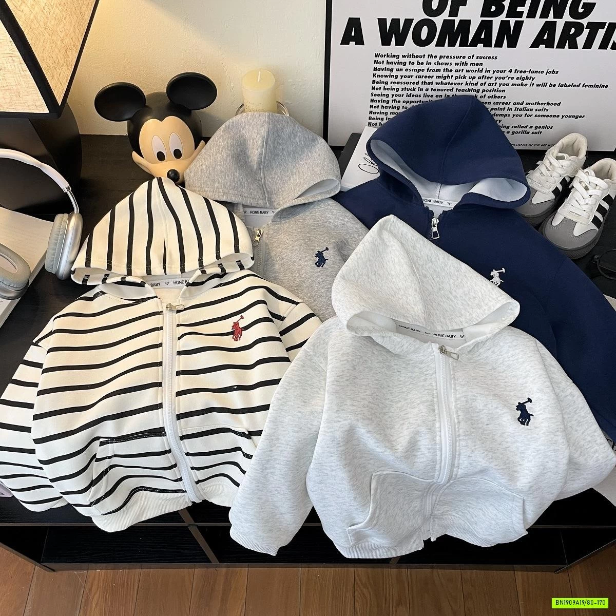 KHOÁC COTTON LIỀN MŨ