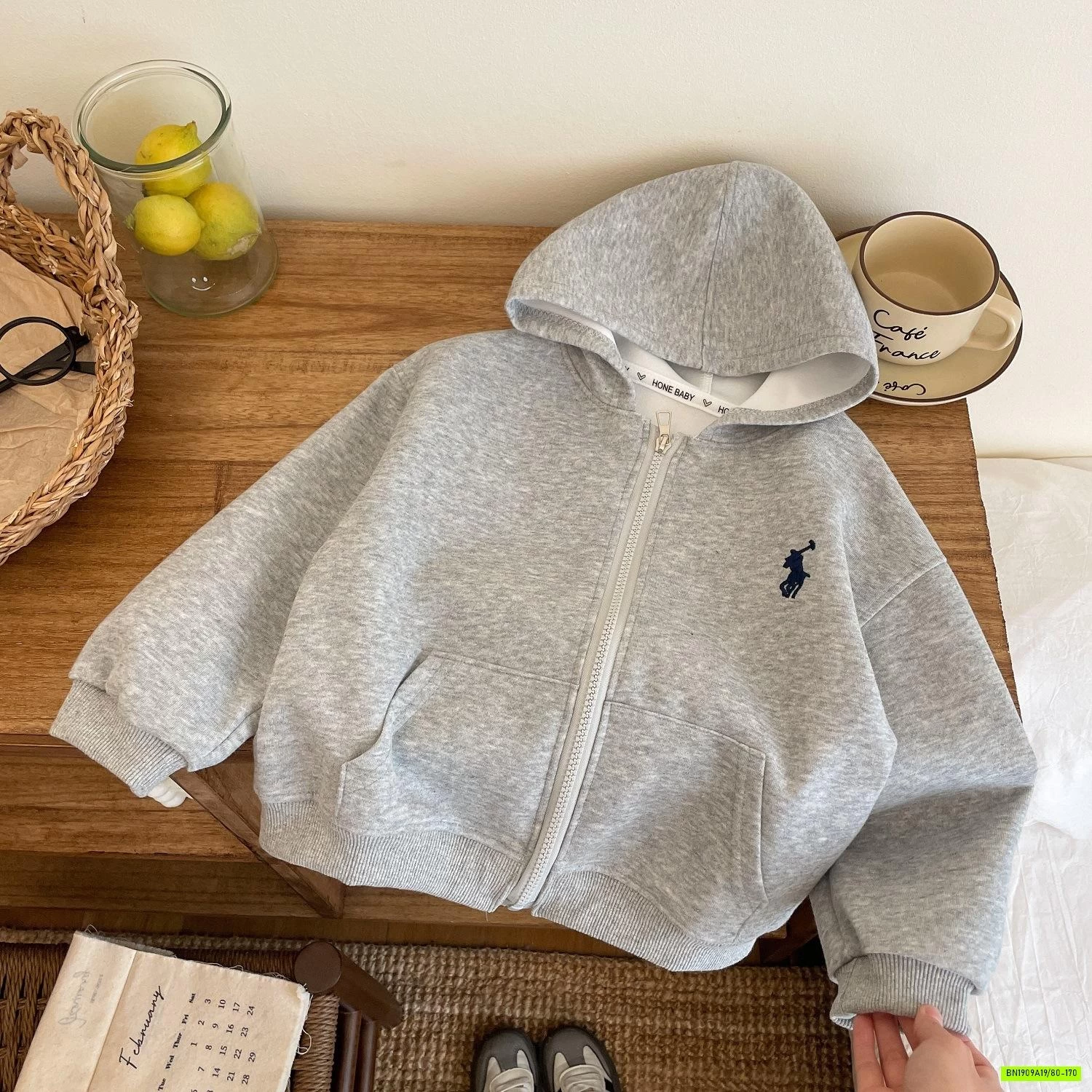 KHOÁC COTTON LIỀN MŨ