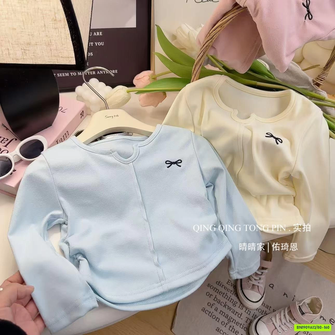 ÁO COTTON RÚT EO TRƠN MÀU