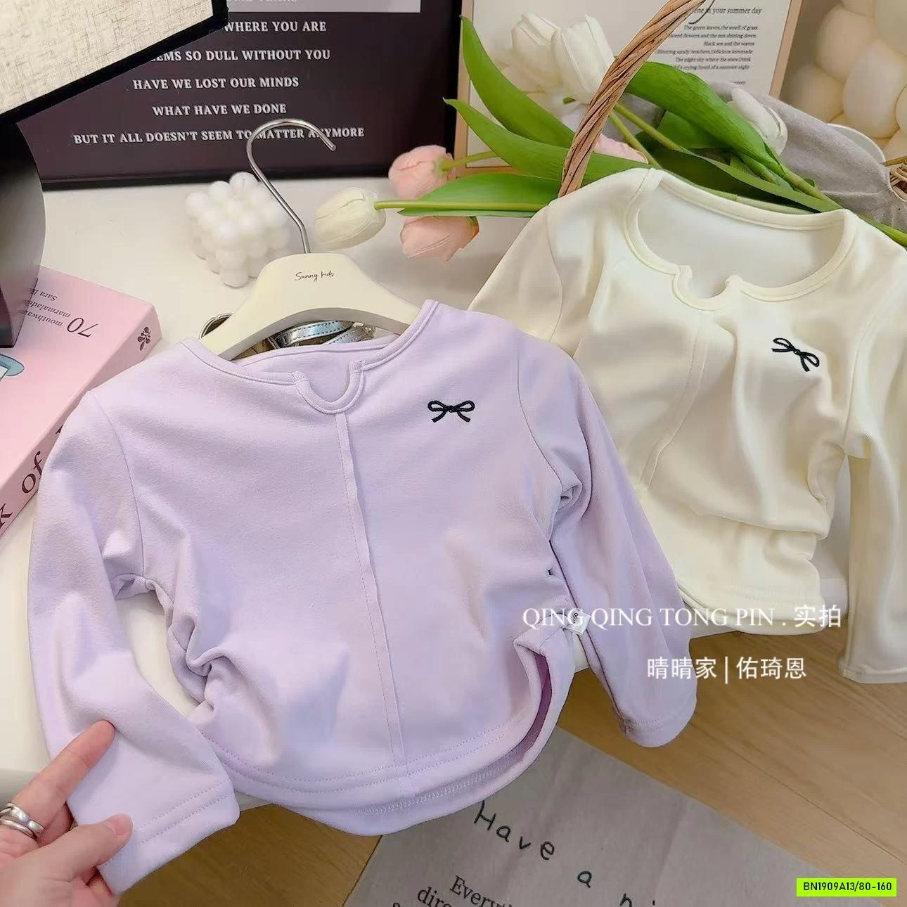 ÁO COTTON RÚT EO TRƠN MÀU