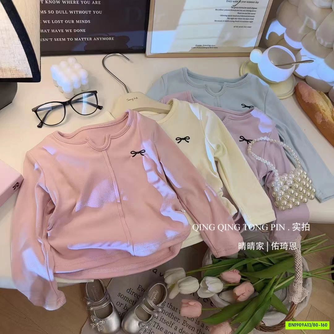 ÁO COTTON RÚT EO TRƠN MÀU