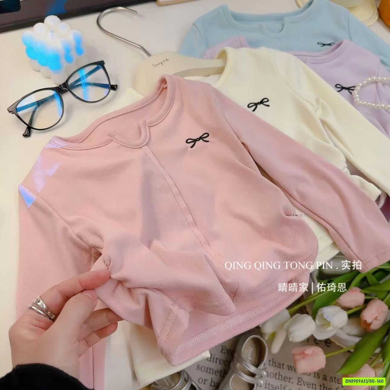 ÁO COTTON RÚT EO TRƠN MÀU