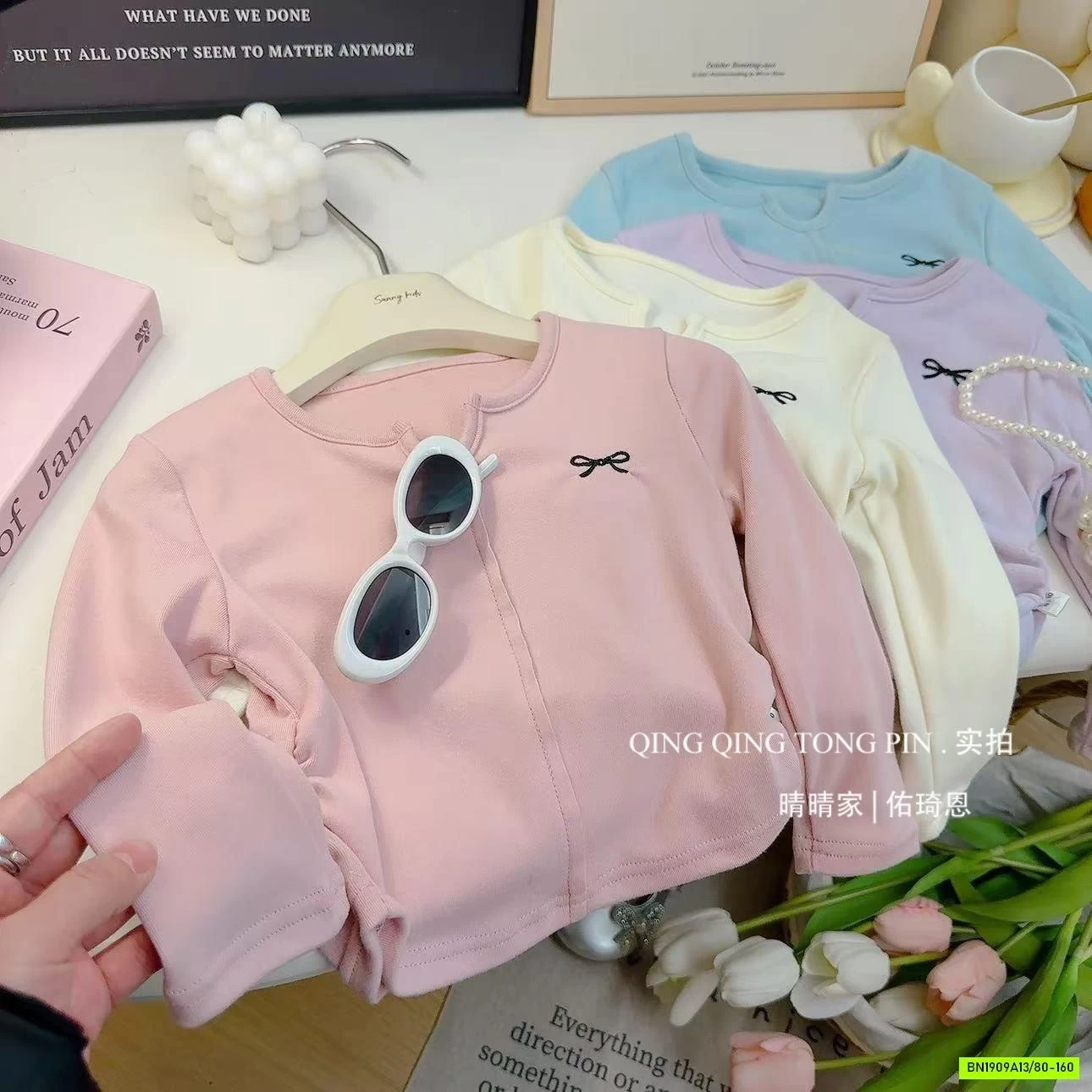 ÁO COTTON RÚT EO TRƠN MÀU