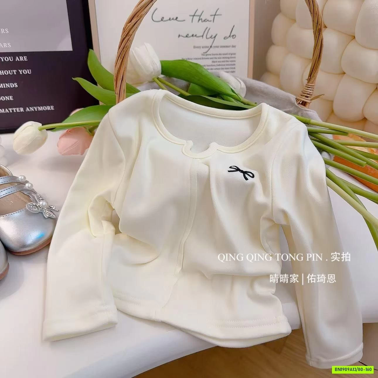 ÁO COTTON RÚT EO TRƠN MÀU