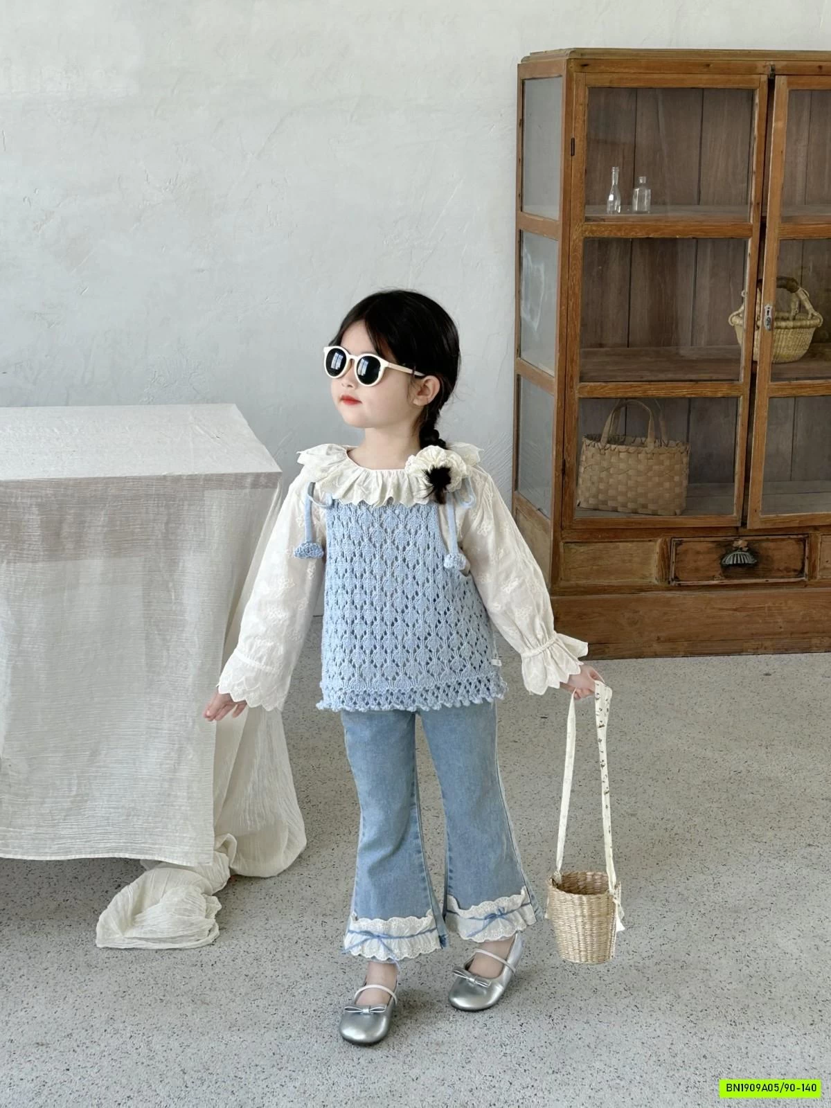 SÉT SƠ MI QUẦN JEANS LOE BÁNH BÈO