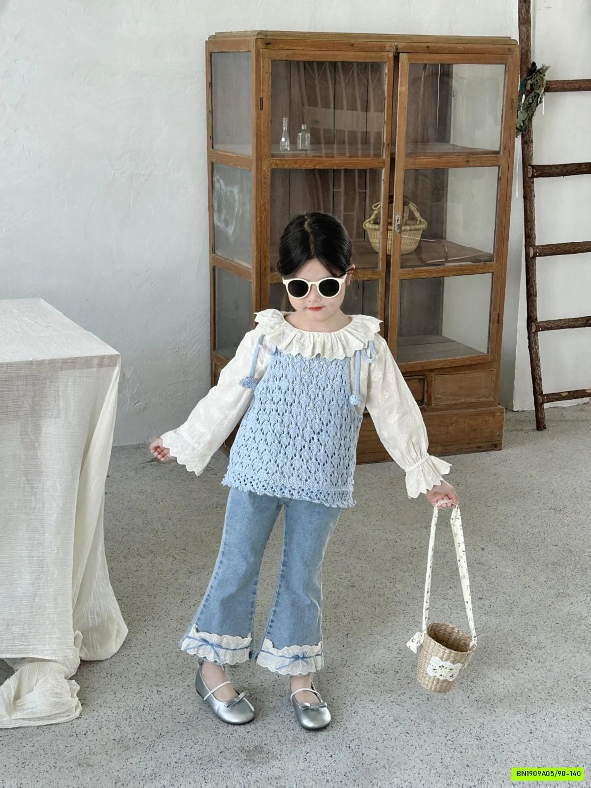 SÉT SƠ MI QUẦN JEANS LOE BÁNH BÈO