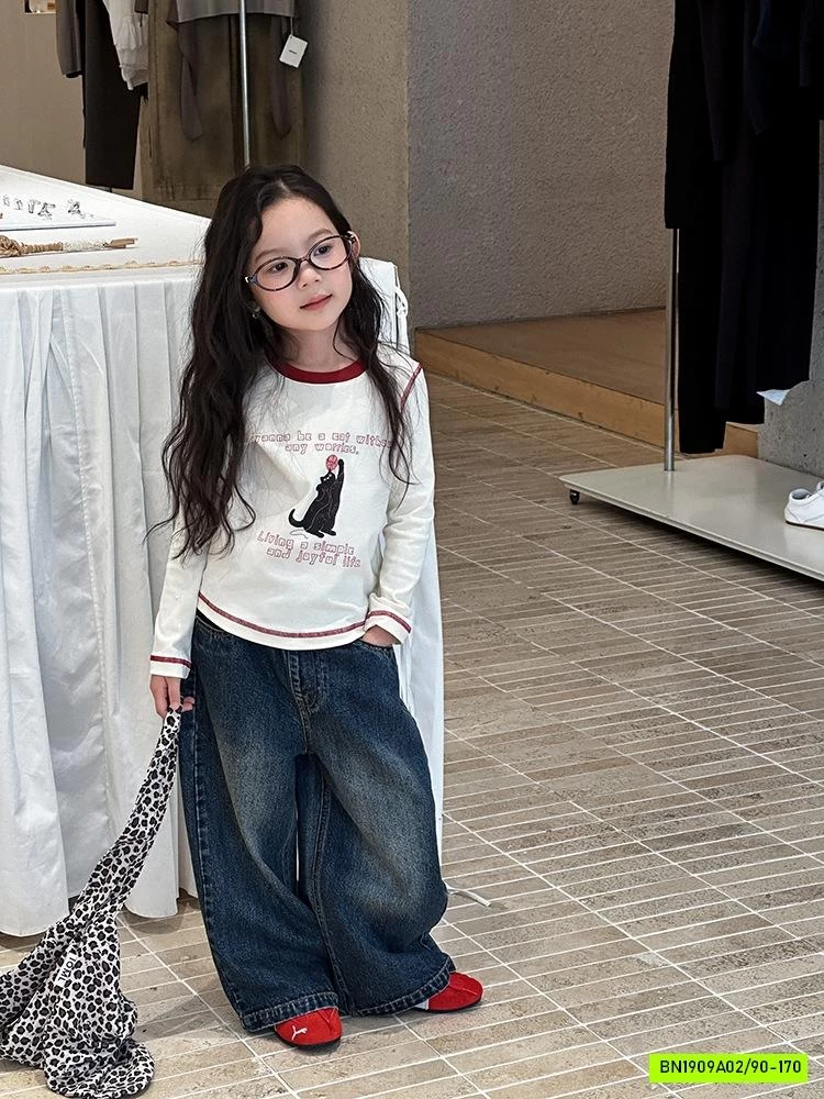 JEANS SUÔNG BẠC GỐI MÁC TÚI 25G045 AMBB