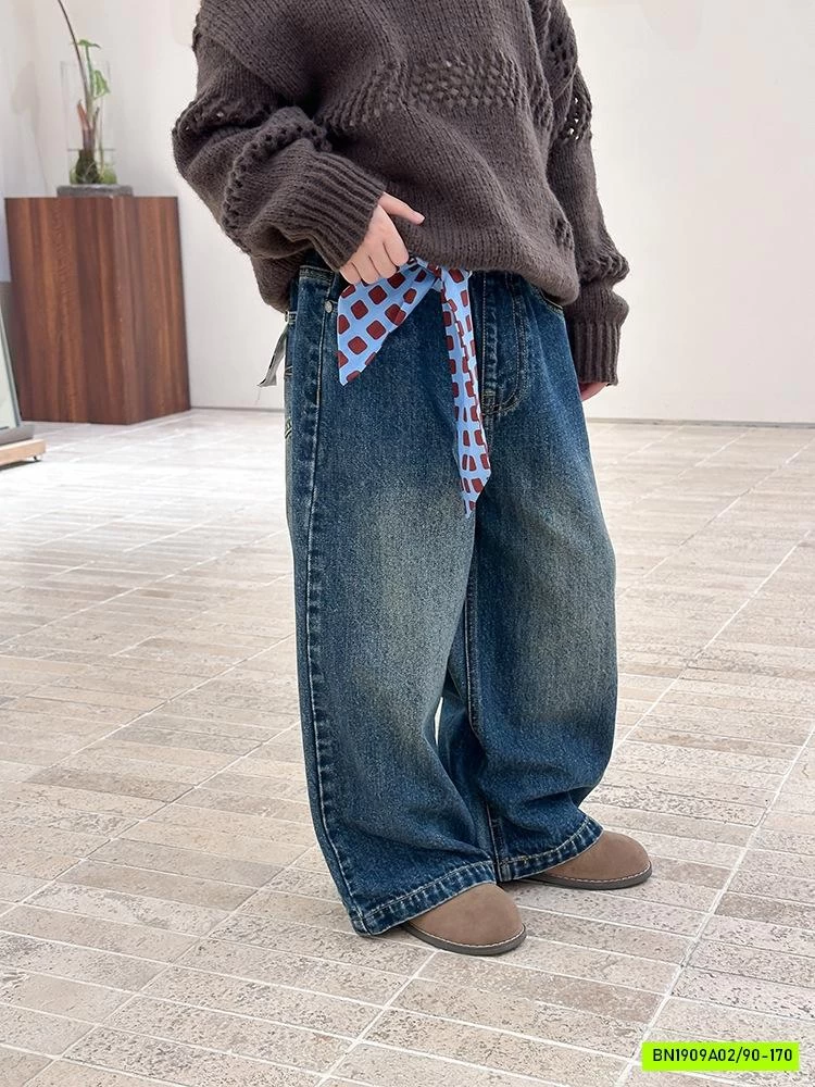 JEANS SUÔNG BẠC GỐI MÁC TÚI 25G045 AMBB