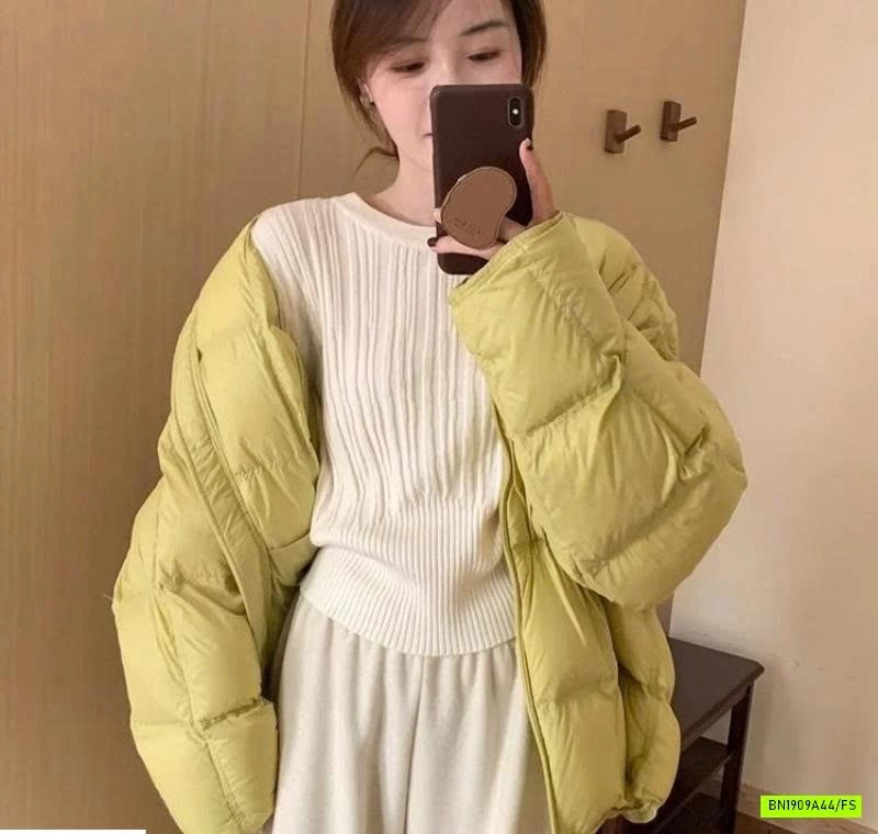 ÁO LEN DỆT KIM CỔ TRÒN ÔM EO