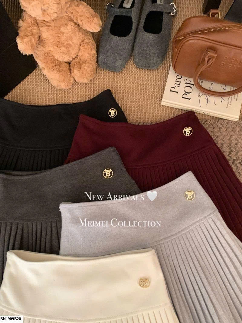 CHÂN VÁY LEN XẾP LY