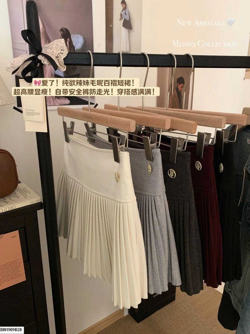 CHÂN VÁY LEN XẾP LY