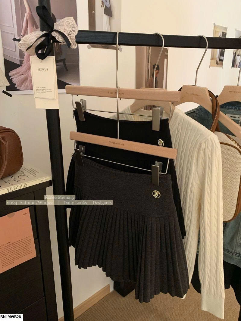 CHÂN VÁY LEN XẾP LY