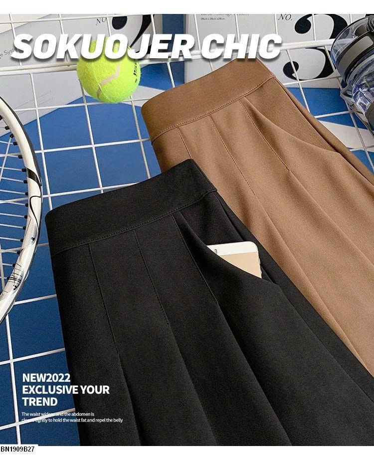 CHÂN VÁY XẾP LY TONE TÂY