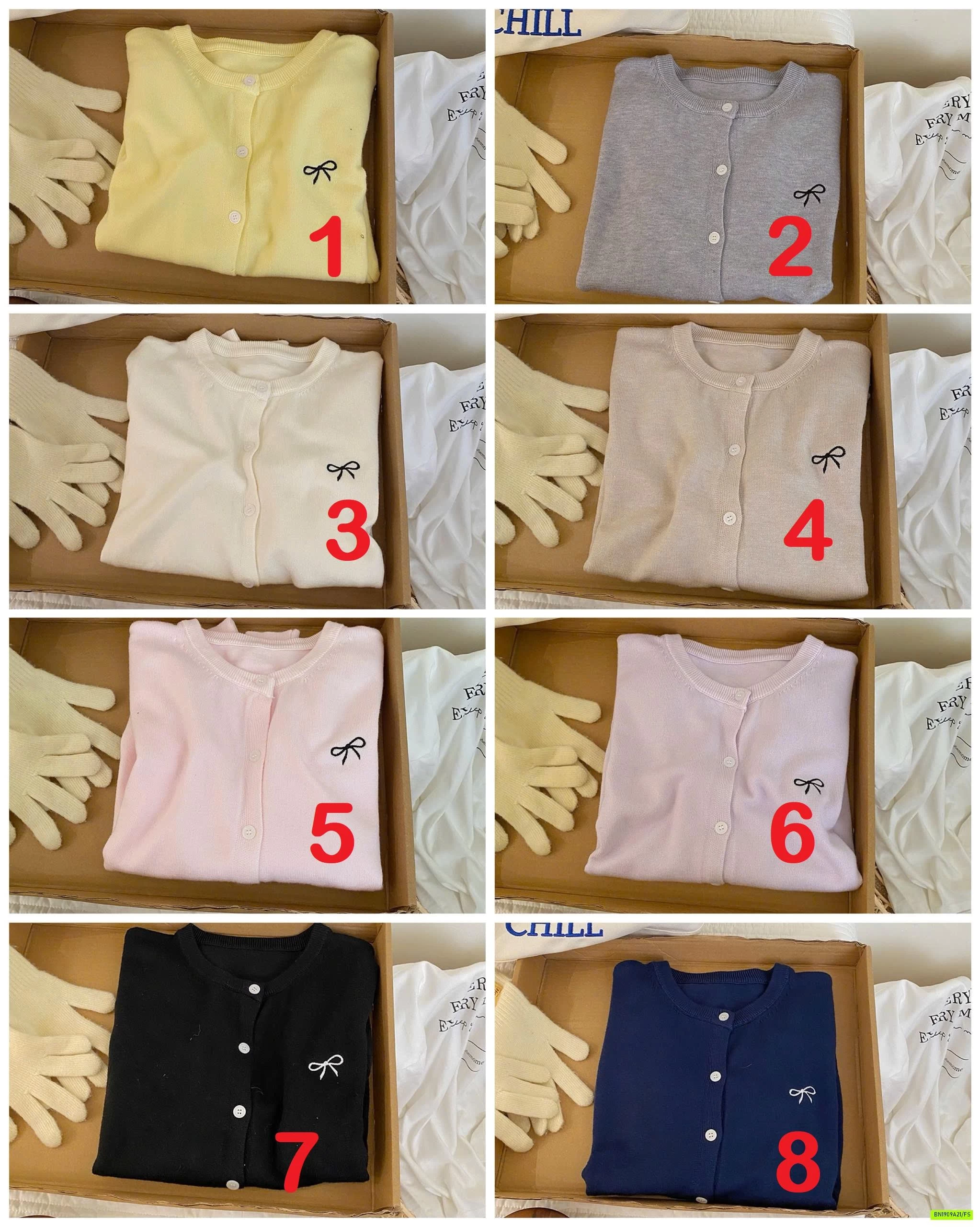 CARDIGAN THÊU NƠ NỮ