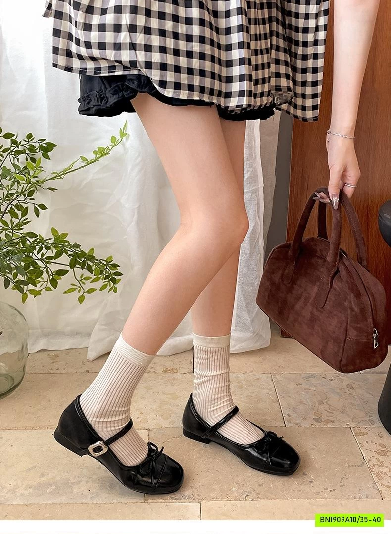 GIÀY BÚP BÊ GẮN NƠ NỮ