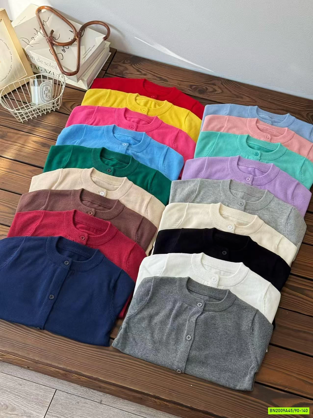 CARDIGAN LEN TRƠN CỔ TRÒN