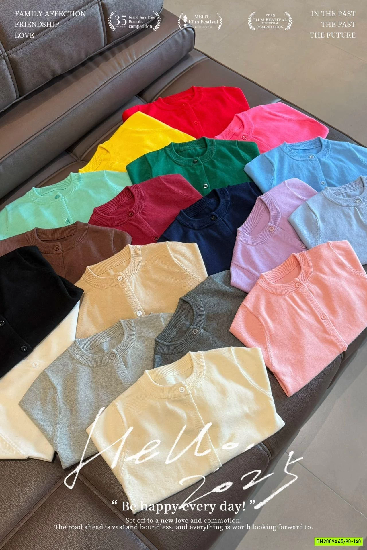 CARDIGAN LEN TRƠN CỔ TRÒN