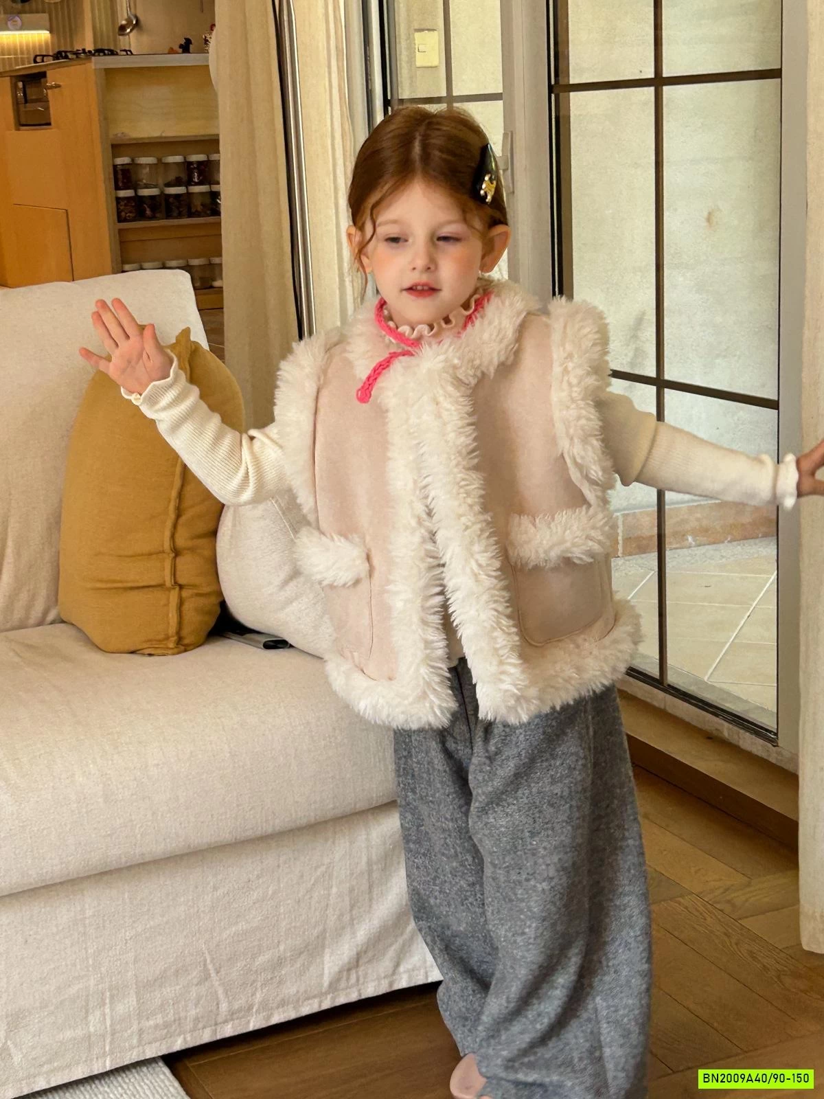 KHOÁC GILE DA LỘN VIỀN LÔNG