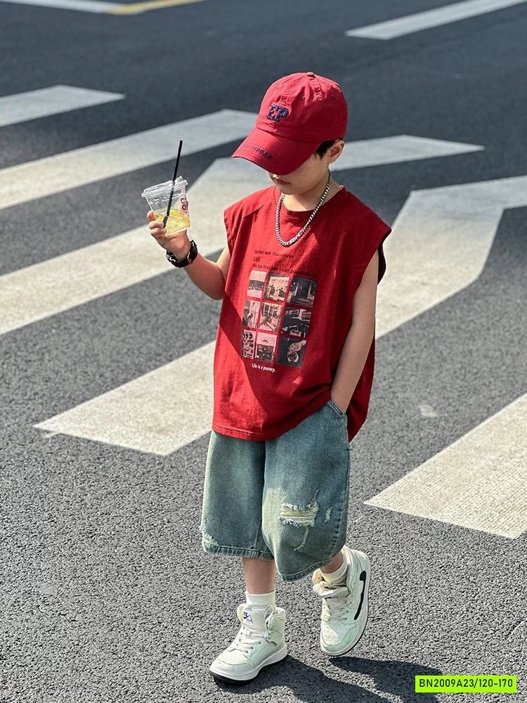 TANKTOP ĐỎ IN HÌNH CÁ TÍNH