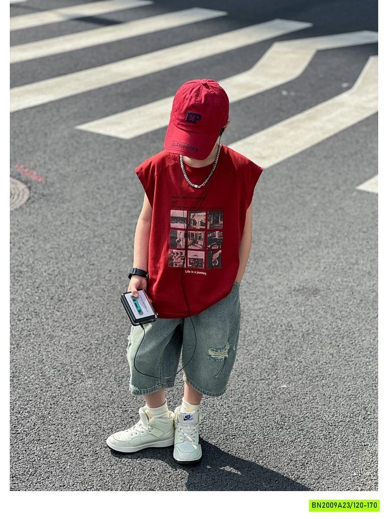 TANKTOP ĐỎ IN HÌNH CÁ TÍNH