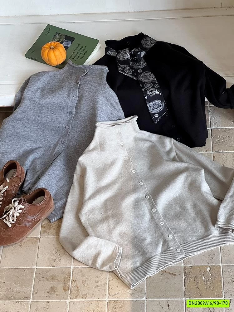 CARDIGAN CỔ LỌ ĐỘC LẠ 25G191 AMBB