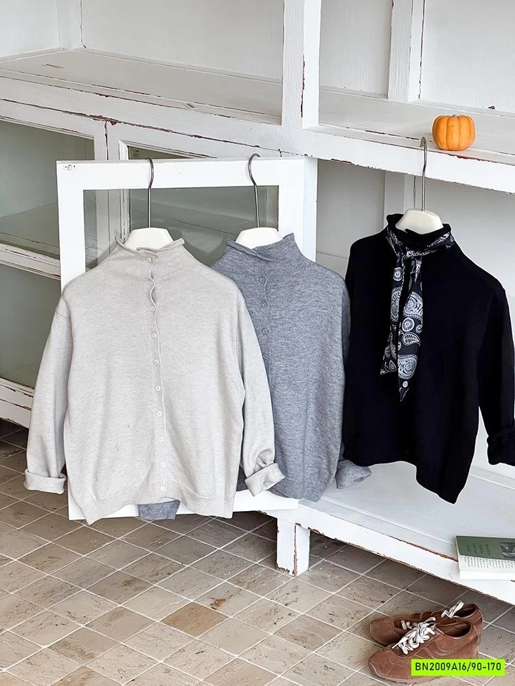 CARDIGAN CỔ LỌ ĐỘC LẠ 25G191 AMBB