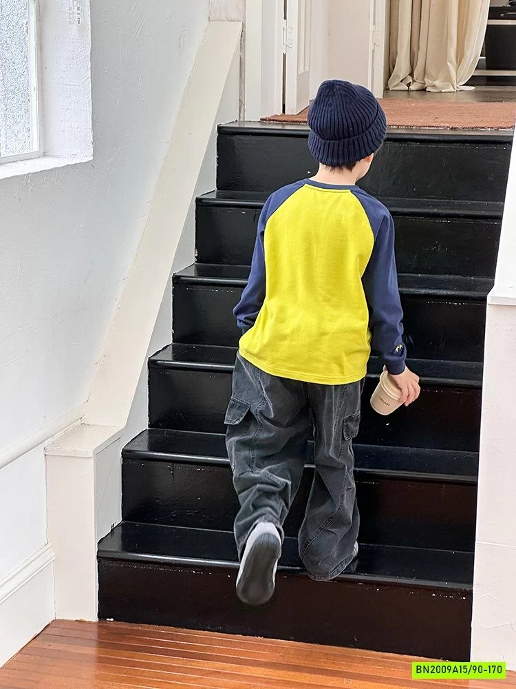 ÁO THUN PHỐI MÀU TAY 25G071 AMBB