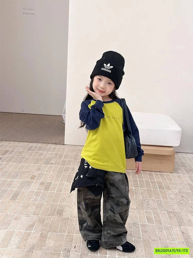 ÁO THUN PHỐI MÀU TAY 25G071 AMBB