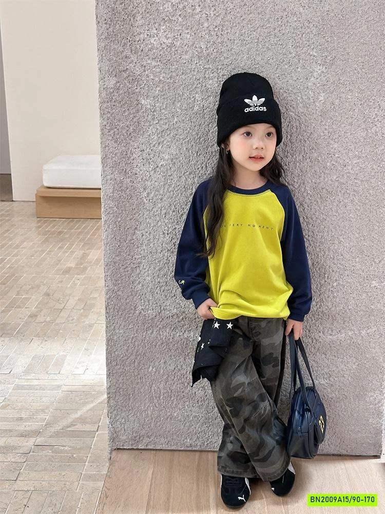 ÁO THUN PHỐI MÀU TAY 25G071 AMBB