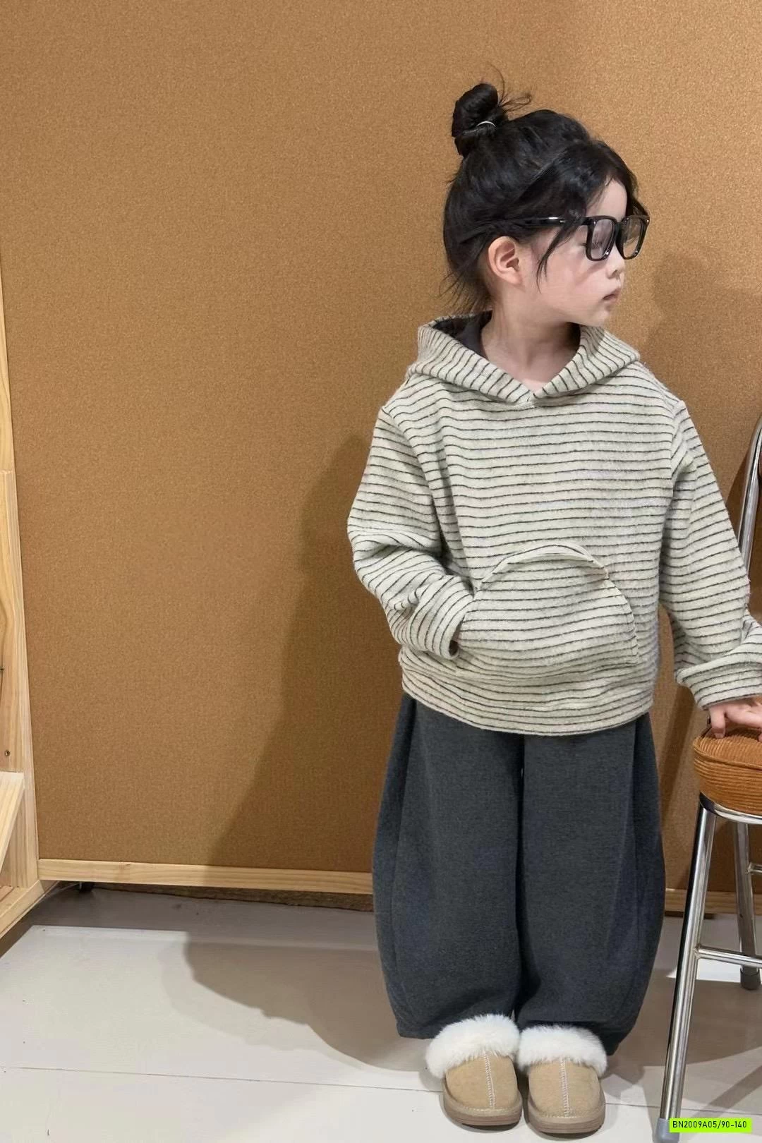 SÉT HOODIE KẺ TAI GẤU