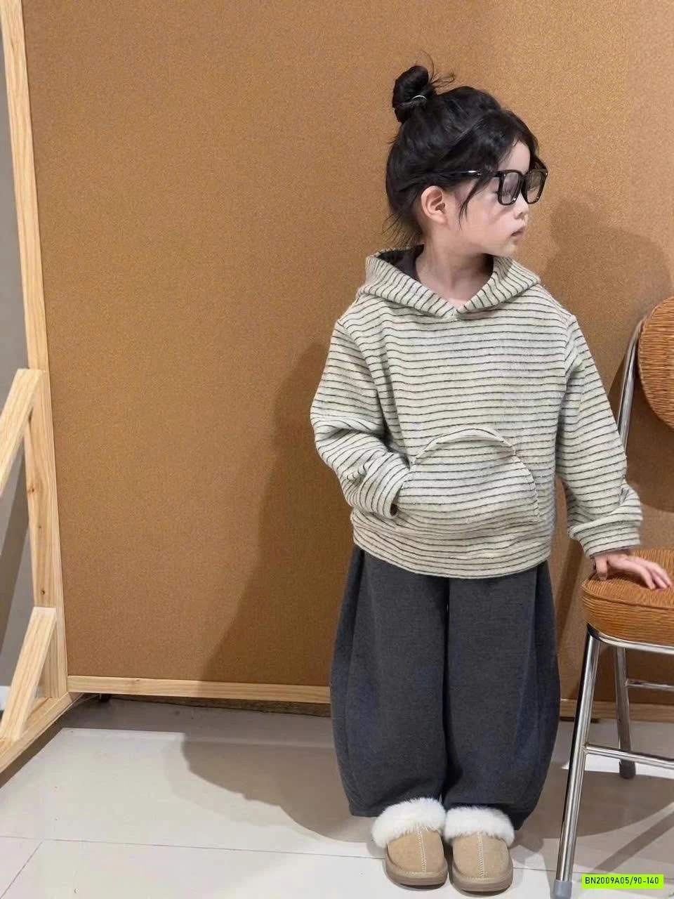 SÉT HOODIE KẺ TAI GẤU