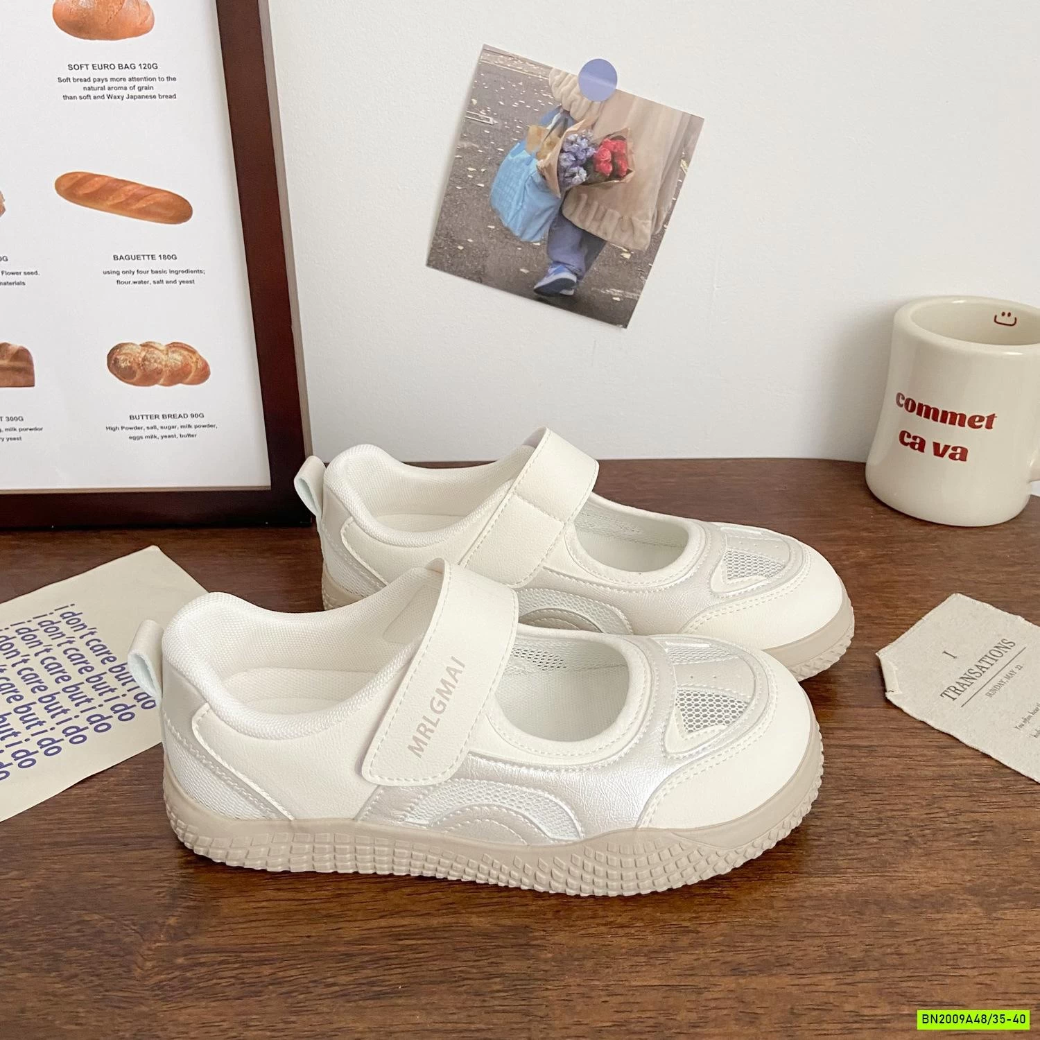 GIÀY MARY JANE VELCRO ROMAN CHO NỮ