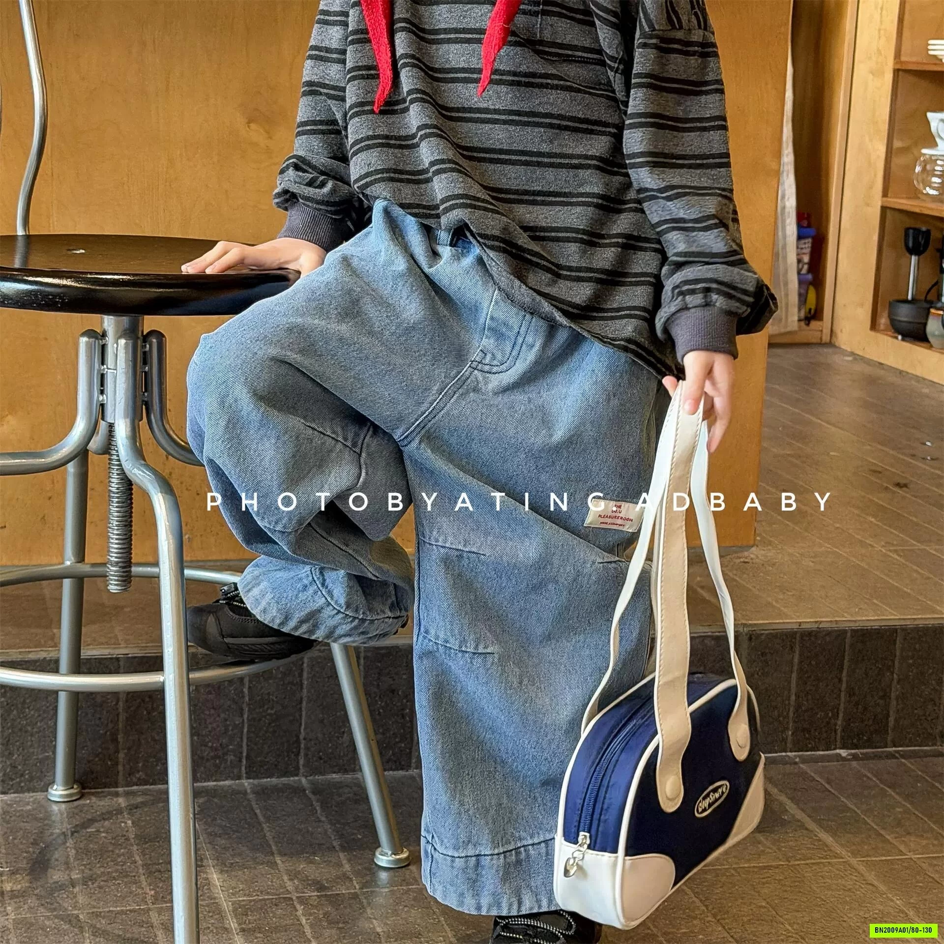 JEANS SUÔNG MAY GẤU ADBABY