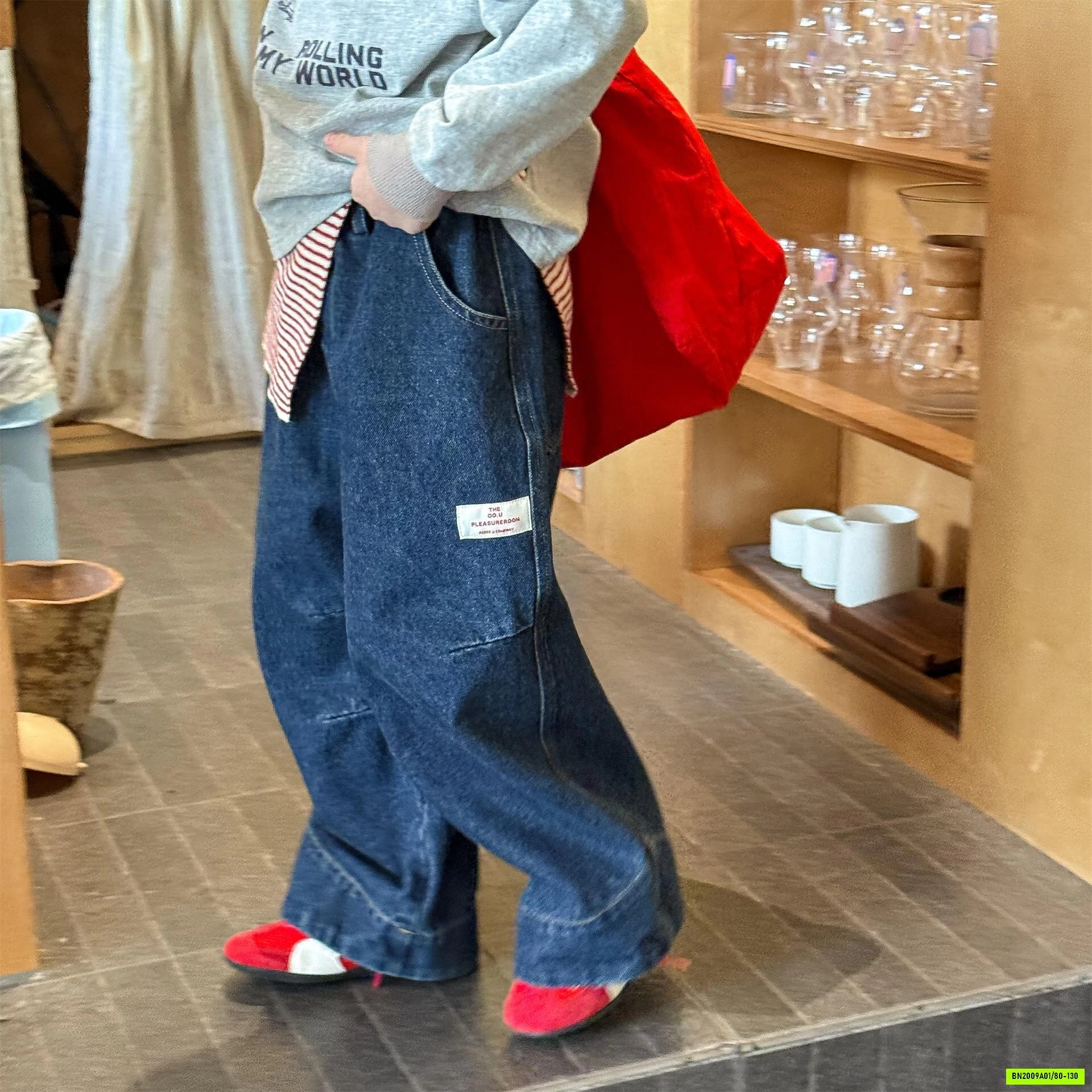 JEANS SUÔNG MAY GẤU ADBABY