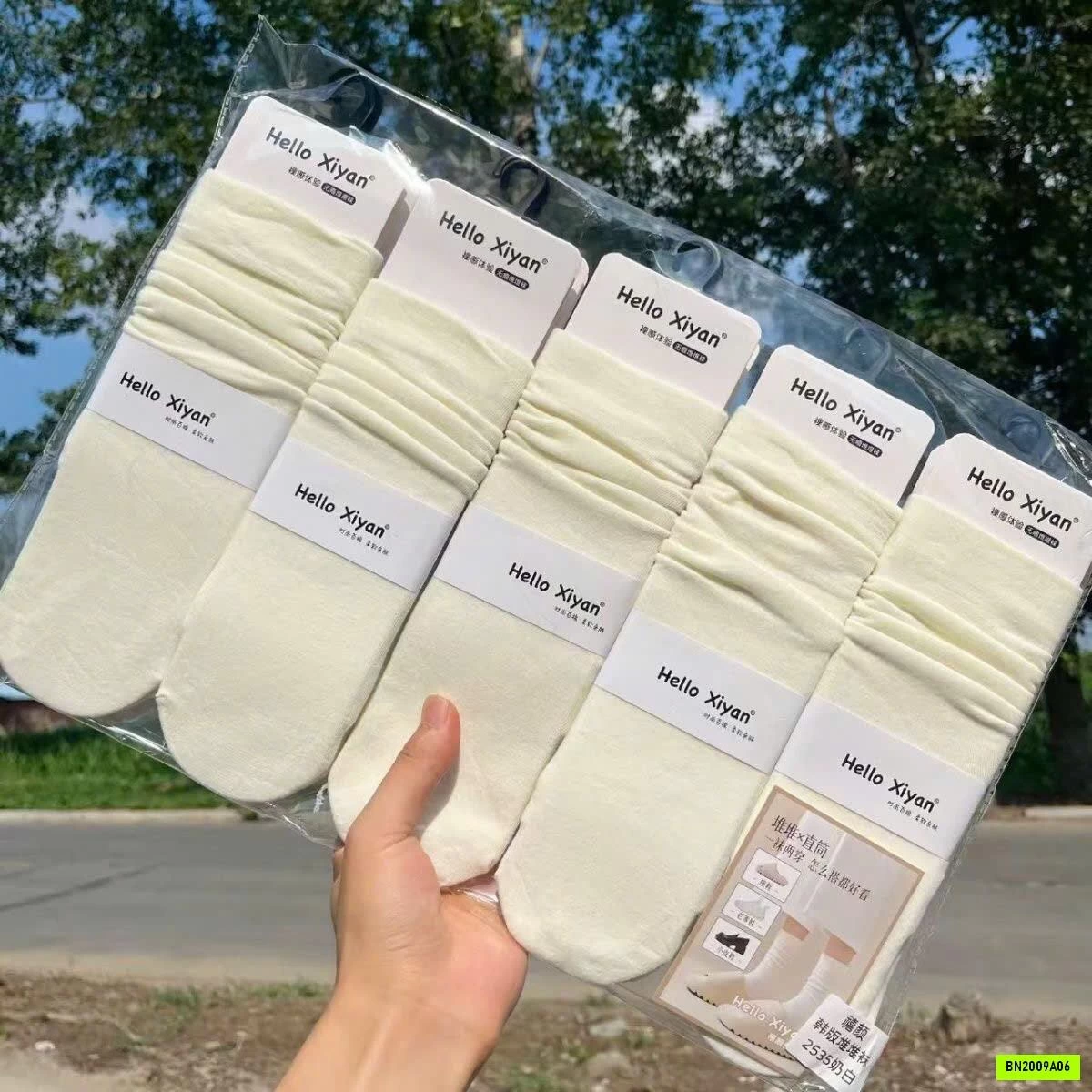 SET 10 ĐÔI TẤT CAO CỔ VIỀN BÈO NỮ SINH