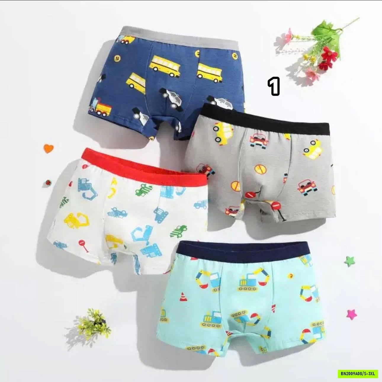 SET 4 QUẦN CHIP ĐÙI BÉ TRAI