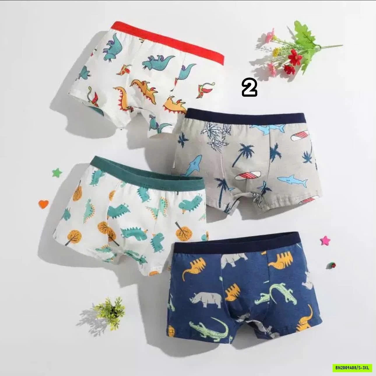 SET 4 QUẦN CHIP ĐÙI BÉ TRAI