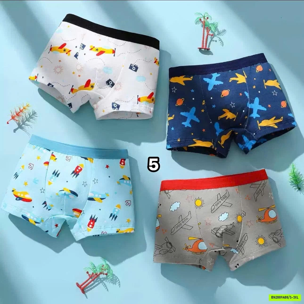 SET 4 QUẦN CHIP ĐÙI BÉ TRAI